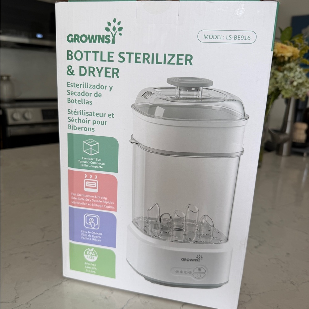 GROWNS Bottle Sterilizer & Dryer - White
